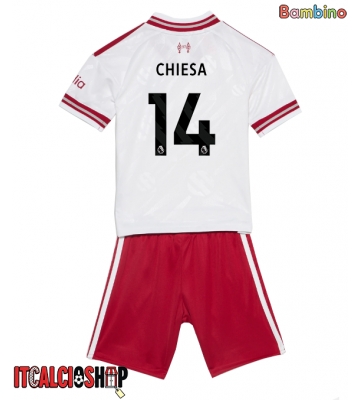 Liverpool Federico Chiesa #14 Seconda Maglia Bambino 2026-27 Manica Corta (+ Pantaloni corti)